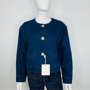 NWT Anne Klein women's indigo denim jacket